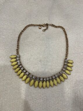 Gold-Tone Yellow Statement Necklace Jcrew factory